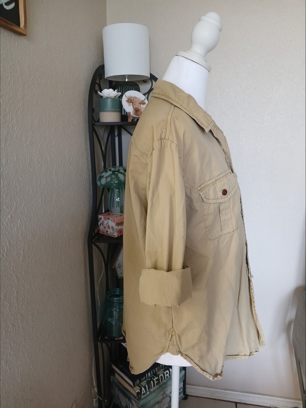 Madewell Women's Beige Button-Front Casual Shirt - Picture 5 of 7